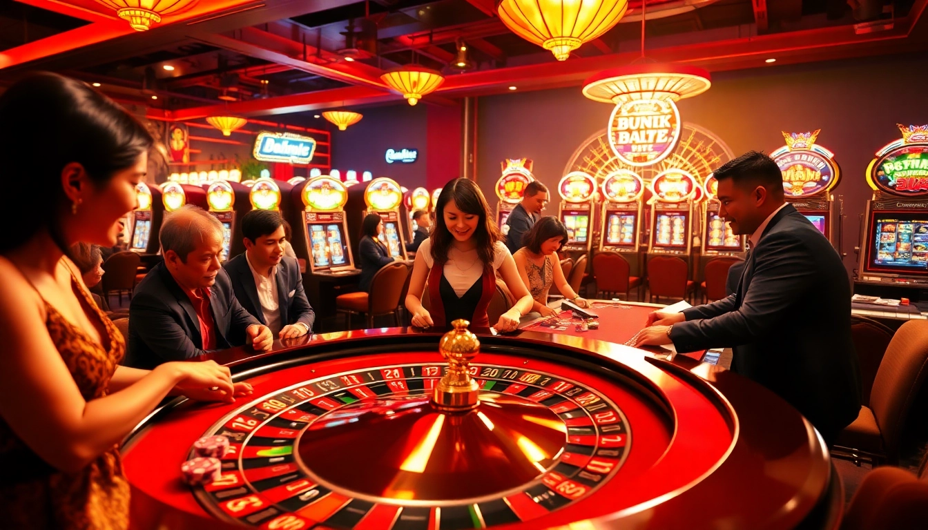 Bong88 enhances the thrill of winning at a luxurious casino with vibrant games and joyful players.