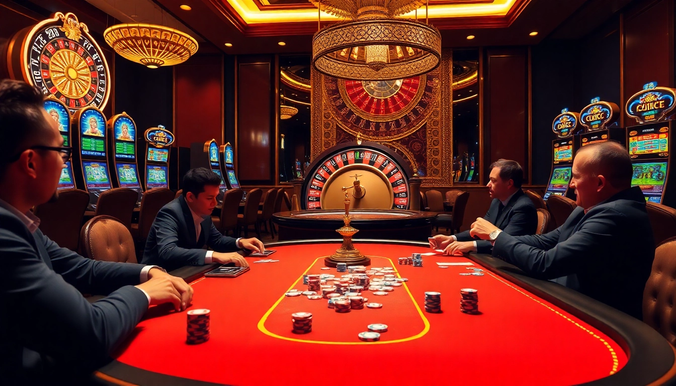 Enjoying a game of poker at win55win.live casino with vibrant chips and luxurious tables.